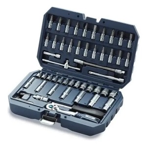 Set Herramientas Llaves Tubo Puntas Bremen 53 Pzs Enc 1/4 Azul