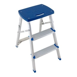 Banqueta Escalera Chica Aluminio Plegable Mor 5107