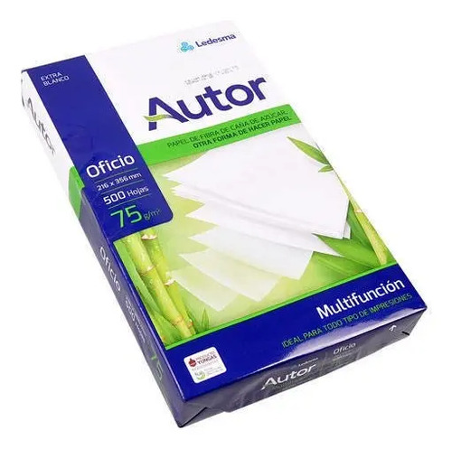 Ledesma Resmas A4 Autor 500 Hojas 75 Gramos 216x356mm Color Blanco - Imagen 6