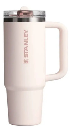 Vaso Stanley Quencher Protour Flip Straw 887ml Rose Quartz Rosa Claro Liso
