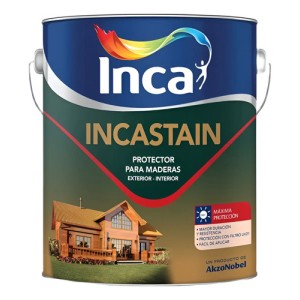 Pintura Protector De Madera Inca Incastain 4lts Acabado Satinado Color Incoloro