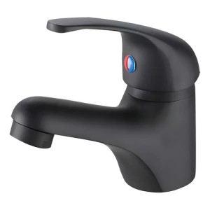 Grifería Monocomando Baño Lavatorio Goldex Negro Mate 35mm