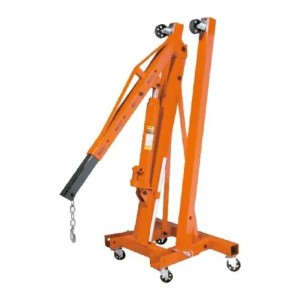 Guinche Pluma Hidraulico 2 Toneladas Plegable Ruedas Pintumm Naranja