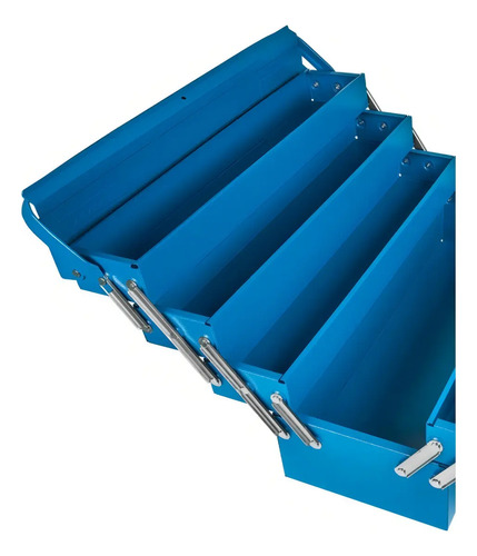 Caja De Herramientas Tramontina Para Acordeón Con 7 Cajones, Azul - Imagen 2