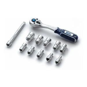 Juego Llave Y Tubos Crique 12 Piezas Encastre 1/4 Bremen Negro