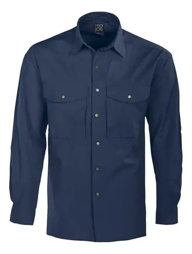 Camisa Básica Trabajo Hombre Azul Manga Larga Bring -tyt - Imagen 2