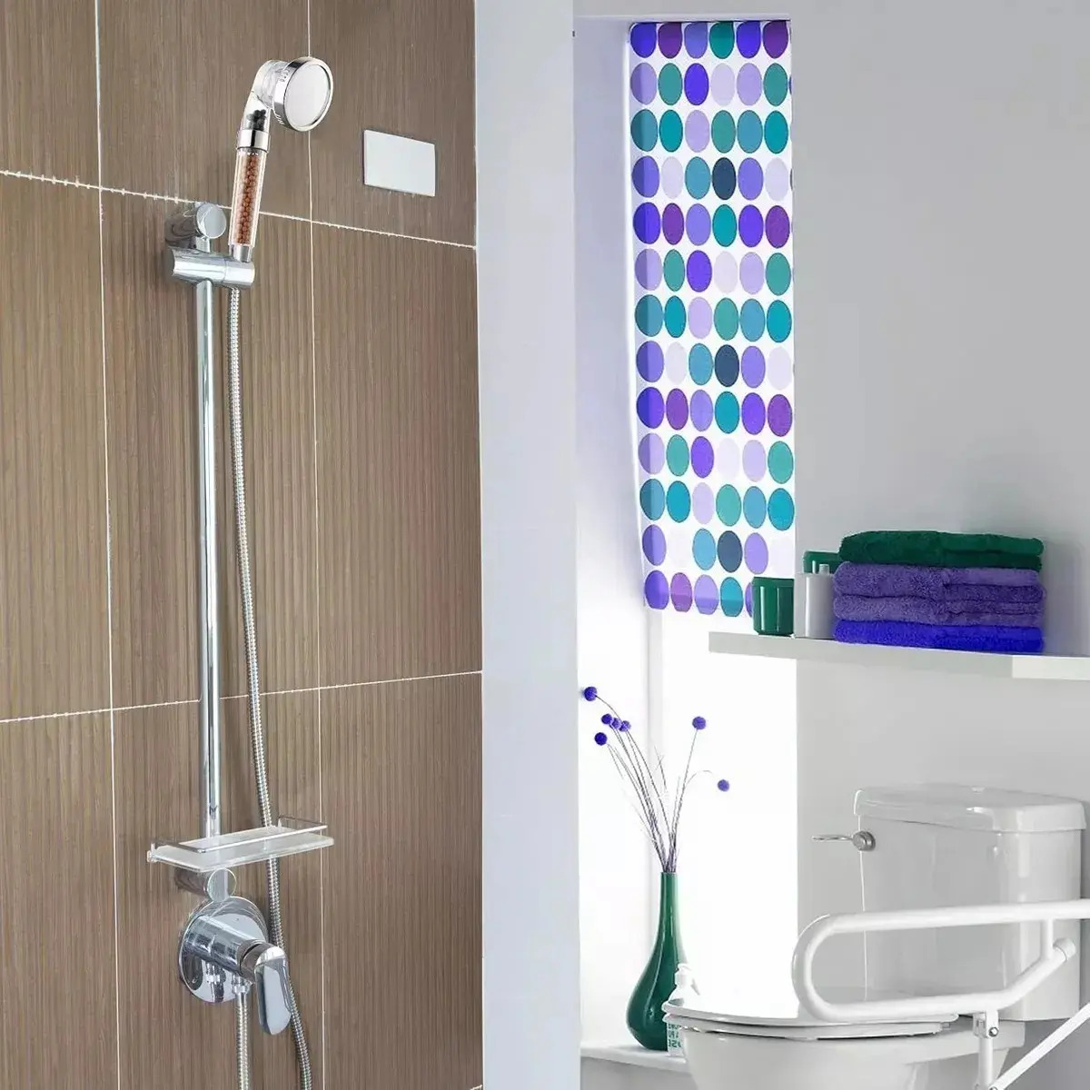 Ducha Duchero Filtro Piedras Volcanicas 3 Funci. Saca Estres - Imagen 4