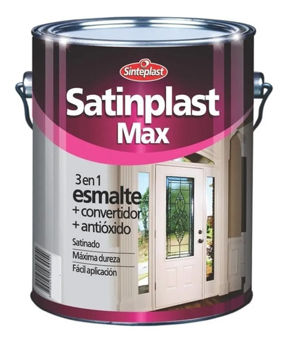 Esmalte Convertidor Satinado 3 En 1 Satinplast 1 Lt Colores!