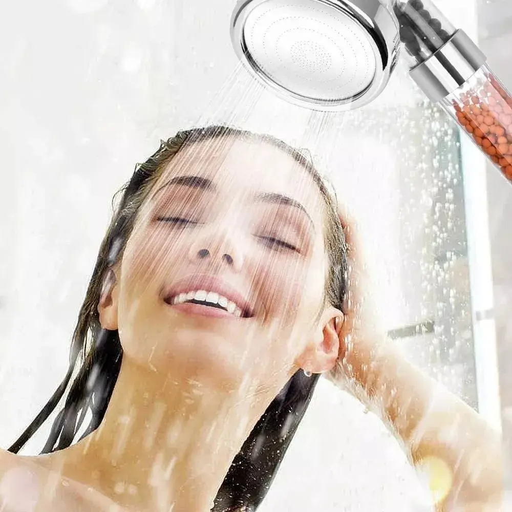 Ducha Duchero Filtro Piedras Volcanicas 3 Funci. Saca Estres - Imagen 3