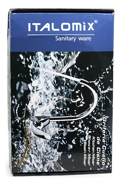 Canilla Negra Alta Para Lavatorio Italomix Lh-3320 Negro Mate - Imagen 7