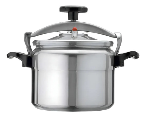 Olla A Presión 15l Aluminio Cuori Venus Compatible Gas Halógeno Plateado