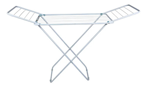 Tender Tendedero Para Ropa Pie Acero Plegable Con Alas Mor Blanco - Imagen 2