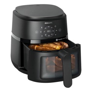 Freidora Sin Aceite Philips 6.2l 1700w Panel Digital Y Visor Negro