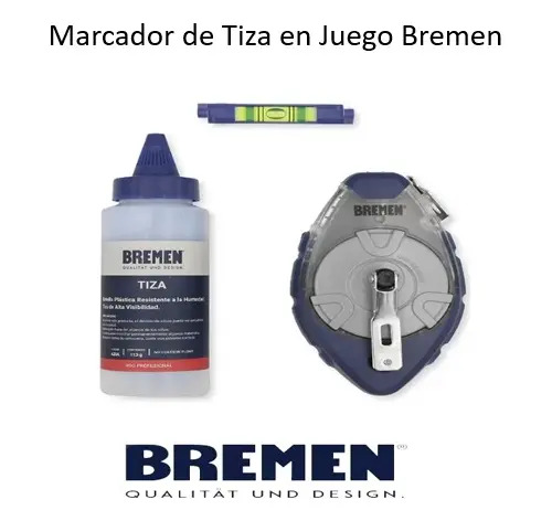 Chocla Trazador Linea 30 Mts Marcador Tira Tiza Hilo Bremen - Imagen 5