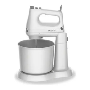 Batidora C/ Bowl Smartlife 4 Vel + Turbo 200w C/ Accesorios Color Blanco Frecuencia 220
