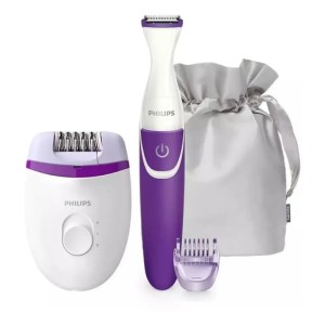 Depiladora Essential + Recortador De Cavado Philips Brp505/0 Violeta