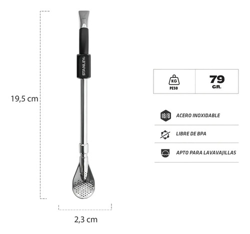 Combo Stanley Clásico, Termo Classic 940ml + Mate Acero Inox - Imagen 7