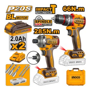 Kit Taladro Atornillador Percutor 66nm + Impacto Ckli20277