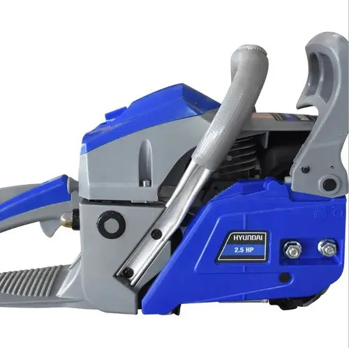 Motosierra Hyundai 2.5 Hp Barra 18 Turbo450 Color Azul - Imagen 3
