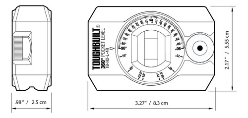 Toughbuilt Nivel De Bolsillo De 360 Grados (tb-h2-l-4r) - Imagen 9