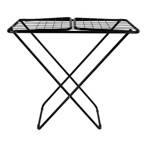 Tender Para Ropa Con Alas Reforzado Plegable Varillas Negro