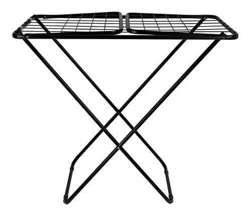 Tender Para Ropa Con Alas Reforzado Plegable Varillas Negro