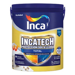 Membrana Líquida Inca 100% Impermeable Blanca 4kg Para Techo