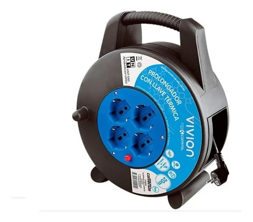 Alargue Conatel 719034 20m 4 Tomas Negro 1.2kw - Imagen 2