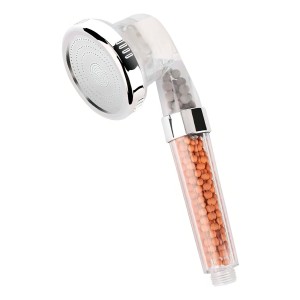 Teléfono Lluvero Ducha Filtro Mineral Piedras 3 Modos Atrix(R) Color Blanco