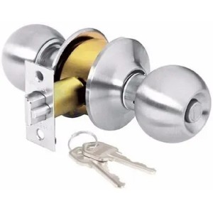 Cerradura Pomo Oval Cromad. Sistema Llave Hermex Cepo