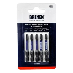 Puntas Destornillador Bremen 7866 Pr2 De 50mm Para Alto Impacto