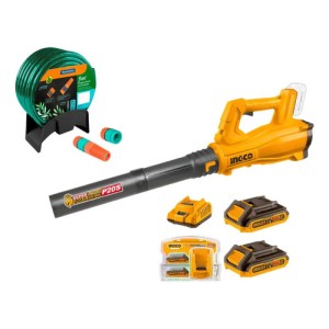 Sopladora 20v Con 2 Bateria Y Cargador Ingco
