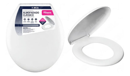 Asiento Tapa De Inodoro Blanca Plástico Universal Sanremo Co - Imagen 3