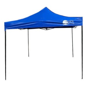 Gazebo Autoarmable 3x3 Reforzados Plegable Impermeable -ltc Color Azul