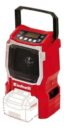 Radio Inalambrico Te-cr 18 Li - Solo Einhell Aux Display Rojo