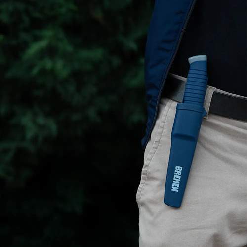 Cuchillo Multiuso Bremen Con Funda Acero Inoxidable Camping Pesca 21 Cm 8323 Azul - Imagen 5