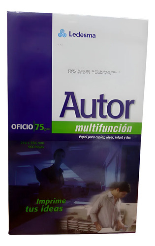 Ledesma Resmas A4 Autor 500 Hojas 75 Gramos 216x356mm Color Blanco - Imagen 8