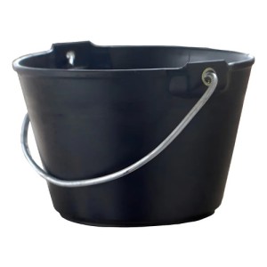 MF SHOP Reforzado Balde Plástico Reforzado 10l Ideal Obra Mf Shop Negro
