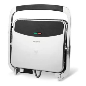 Sandwichera Grill Smartlife 1800w Antiadherente 4 Sandwiches Acero Inoxidable