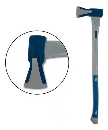Hacha Tumba De Abrir 7715 2kg Mango De Fibra 90cm Bremen - Imagen 2