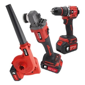 Combo Amoladora +sopla Aspiradora + Taladro Percu 21v Equus