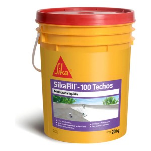 Membrana Líquida Sikafill -100 Techos 20kg Blanco Acabado Mate