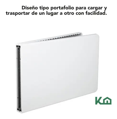 Mesa Plegable 1.80 Mts Portatil Portafolio Eventos Jardin Color Blanco - Imagen 3