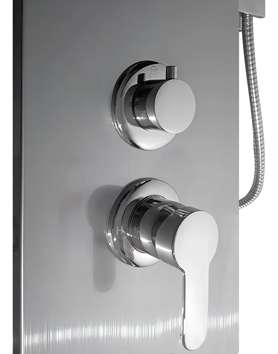 Columna De Ducha Inox Doble Duchero + 3 Jets + Monocomando - Imagen 4