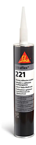 Sellador Adhesivo Multiuso Sika Sikaflex-221 300ml Color Blanco