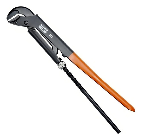 Llave Caño Stilson Bahco 142hd Color Negro Y Naranja Tamaño De La Llave 65 Mm Negro/naranja