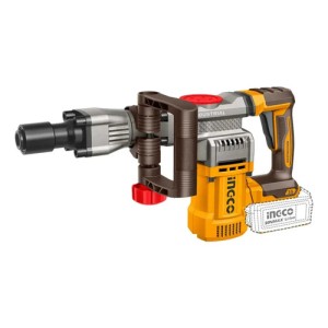 Martillo Demoledor Profesional Ingco 20v 16j Con Accesorios Amarillo Naranja
