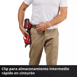 Tijera De Podar Inalambrica Jardineria 18v Einhell Brussless Gp-ls 18 28 Li Bl 3408320 Color Rojo Y Negro Rojo/negro