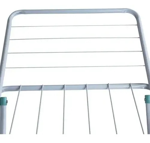 Tender Tendedero Para Ropa Pie Acero Plegable Con Alas Mor Blanco - Imagen 4