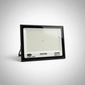 Reflector Led De 200w Con Luz Fría Para Exterior, Ip66 Y Carcasa Negra Negro